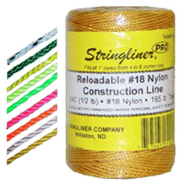 Stringliner By Us Tape 35459 Twine 500 Foot Braid Fluorescent Orange 1374412